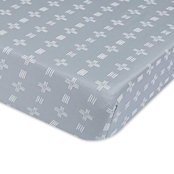 Crane Baby Cot Fitted Sheet - Ezra River Dash