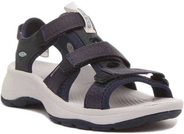 Keen Women's Astoria West Open Toe Sandals (7, blue)