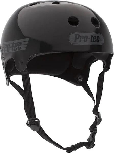 Pro Tec Classic Skate Bucky Helmet Solid Black S