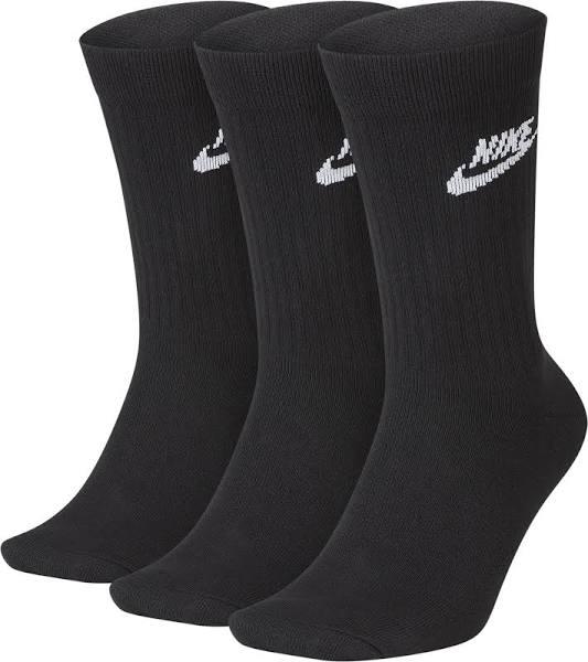 Nike Sportswear Everyday Essential Crew Socks Black White