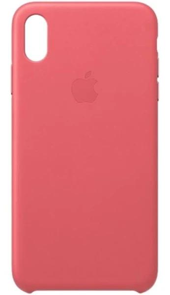 Apple iPhone XS Max Leather Case - Peony Pink