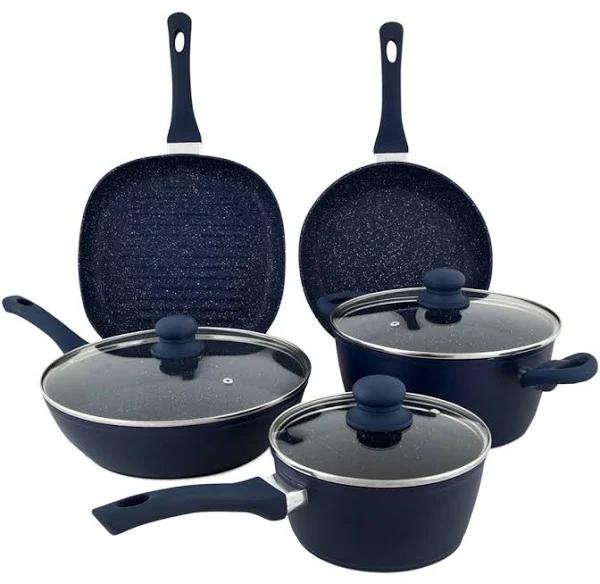 Ortega Kitchen 5-Piece Marble Coated Non Stick Forged Cookware Set - AfterPay & zipPay Available