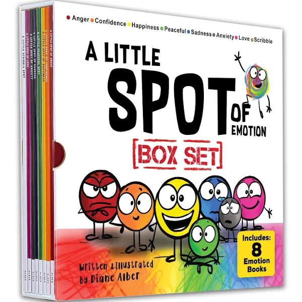 A Little Spot of Emotion 8 Book Box Set (Books 1-8: Anger, Anxiety, Peaceful, Happiness, Sadness, Confidence, Love, & Scribble Emotion)