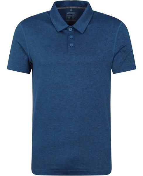 Mountain Warehouse Blue Deuce IsoCool Mens Breathable UV Polo Shirt