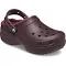 Crocs Unisex Classic Platform Lined Clog - Dark Cherry