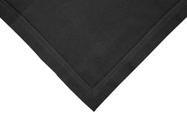 Rans Elegant Hemstitch Black Napkin