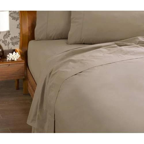 Kingdom Percale 225 Thread Count Fitted Sheet Linen King