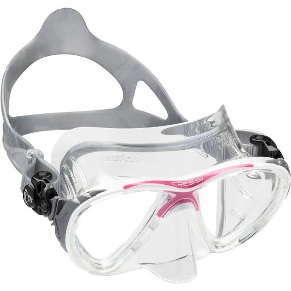 Cressi Eyes Evolution Crystal Dive Mask - Clear/Pink