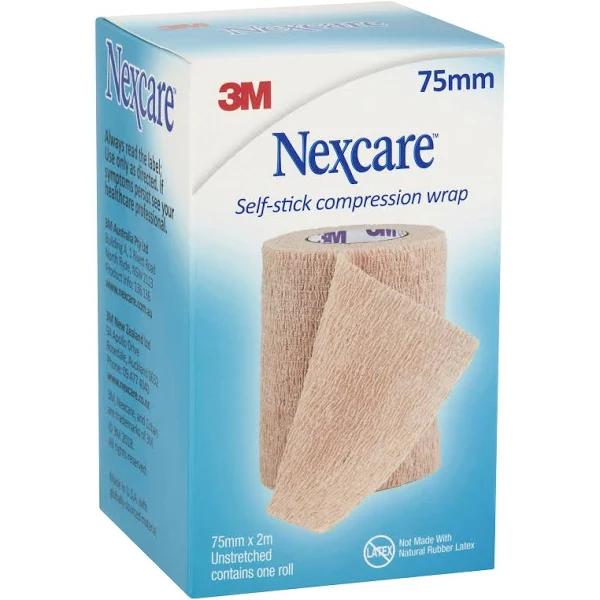 Nexcare Self-stick Compression Wrap 75mm x 2m