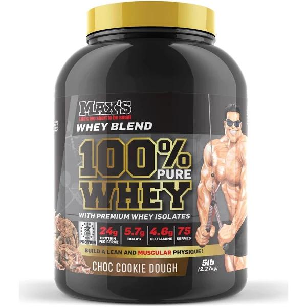 Maxs 100% Pure Whey 2.27kg - Choc Cookie Dough