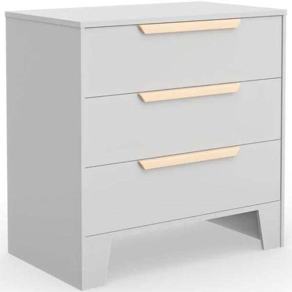 Babyrest | Hague Chest 3 Drawer - Grey/Natural