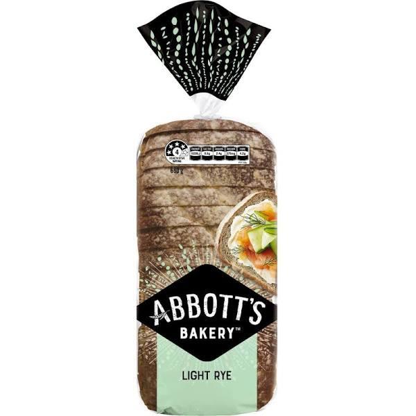 Abbott's Bakery Light Rye Bread 680g