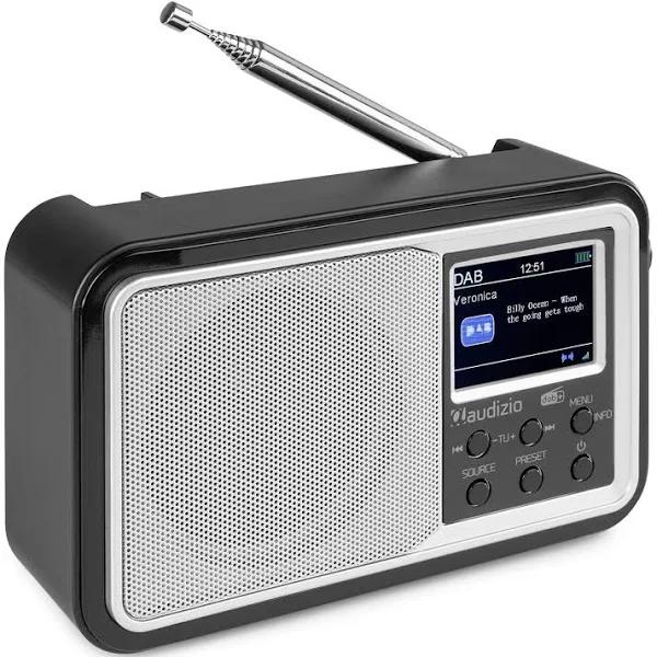 Audizio Anzio Portable DAB+ Radio With Battery Silver