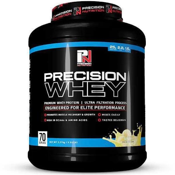 Precision Whey by Precision Nutrition, 5lb / Banana // Supplement Mart