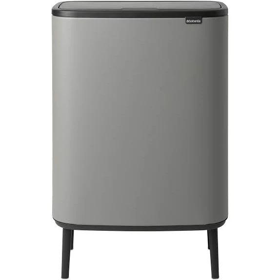 Brabantia Bo Touch Bin Hi, 60 Litre, Mineral Concrete Grey