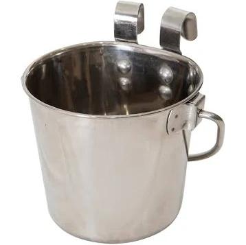 Superior Stainless Steel Flat Sided Bucket with Riveted Hooks 3.8L