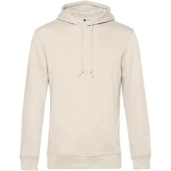 B&C Mens Organic Hoodie Off White L