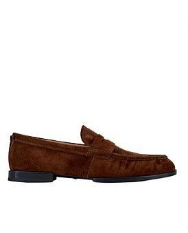 David Jones Tod's Loafers in Suede in Brown, Size 7.5