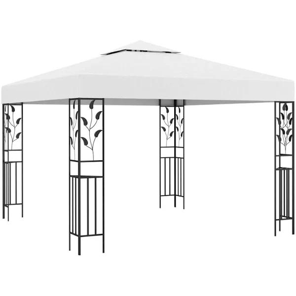 vidaXL - Gazebo - White - 3x3 M 180 G/M²