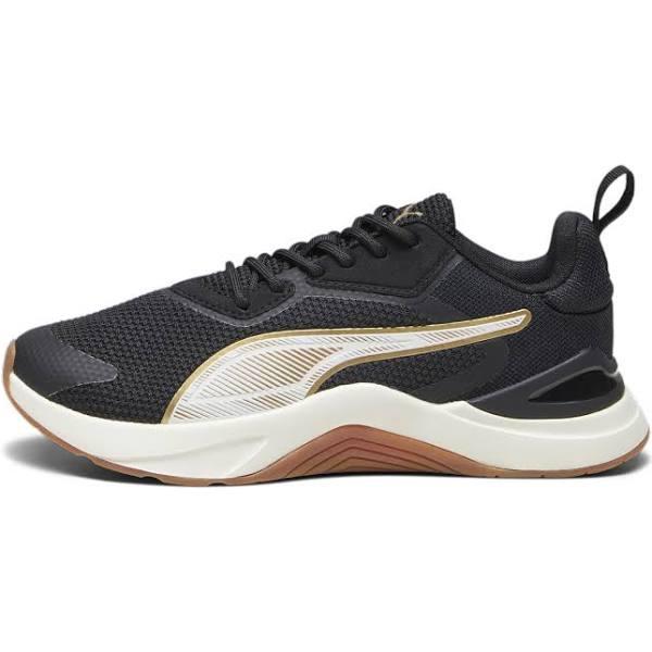 Infusion Premium Women's Training Shoes in Black/Warm White/Gold, Size 11 by Puma