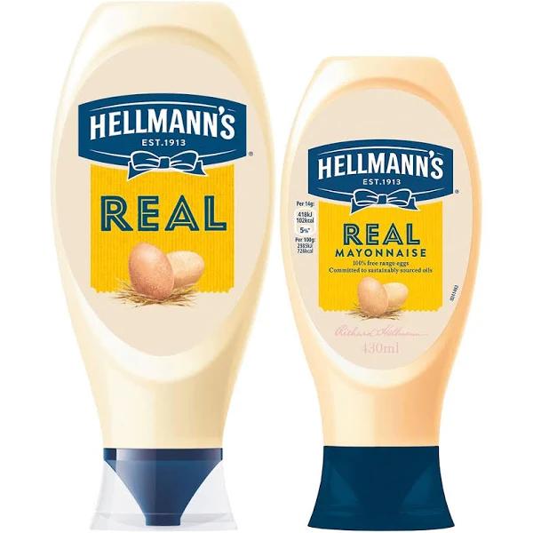 Hellmanns Real Mayonnaise 750ml Squeezy