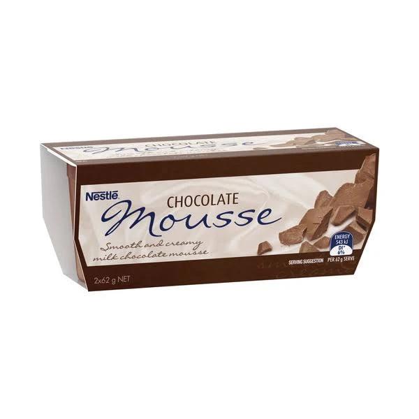 Nestle Chocolate Mousse 2 Pack 124g