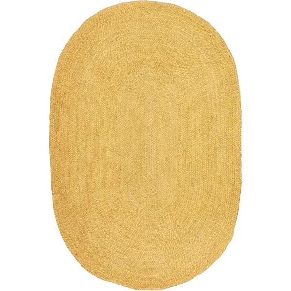 Bondi Yellow Oval Rug 280X190CM