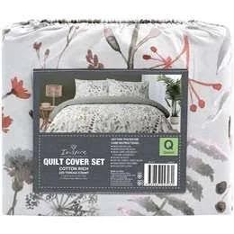 Inspire Printed Quilt Cover Set Queen Bed Assorted Each