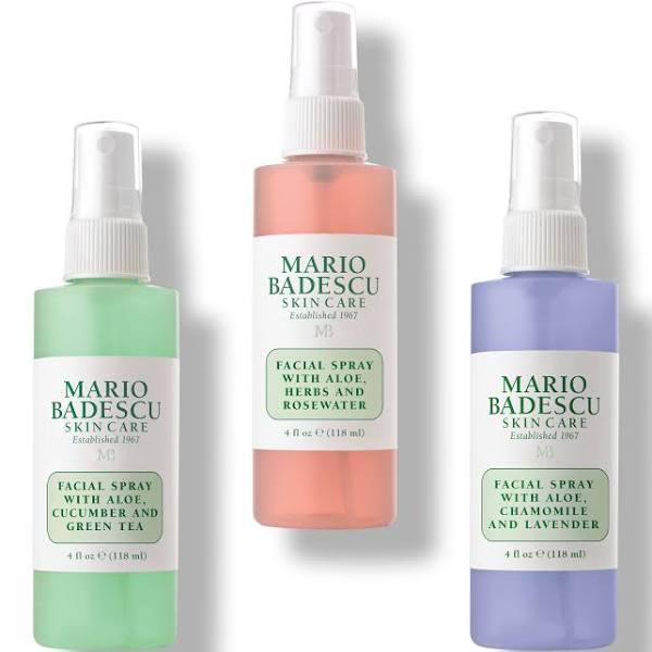 Mario Badescu - Spritz. Mist. Glow. Set: Facial Spray With Aloe, Cucumber and Green Tea + Facial Spray With Aloe, Herbs & Rosewater + Facial Spray