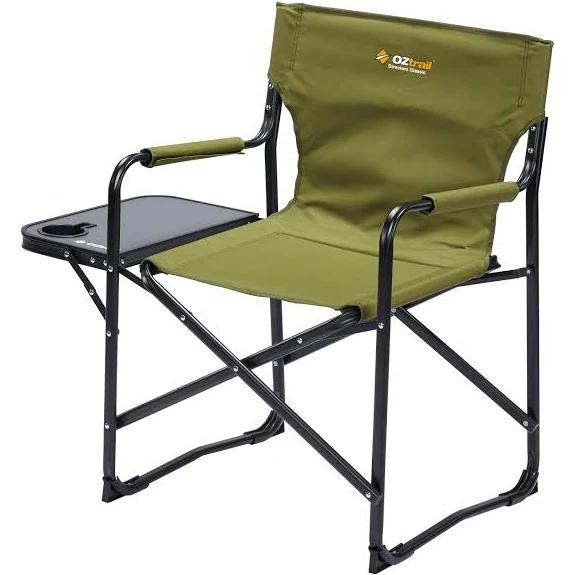 Oztrail Classic Directors Chair With Side Table