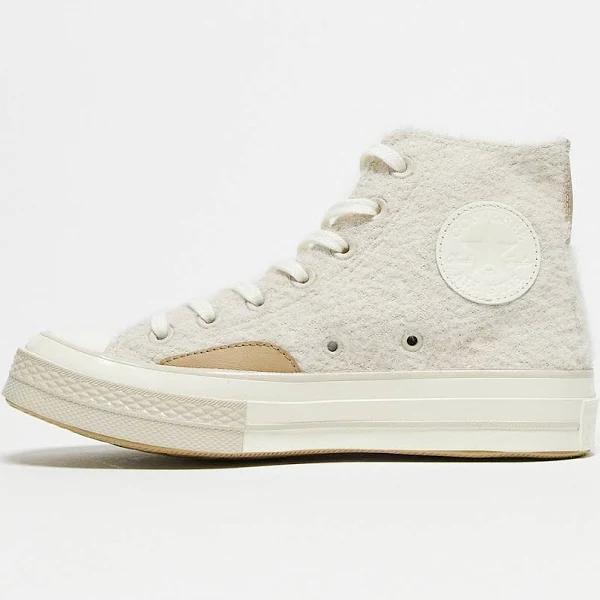 Converse Chuck 70 Hi Fuzzy Faux Fur Sneakers in Sand beige-Neutral