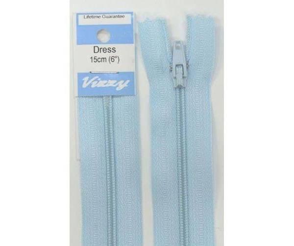 Vizzy Dress Zip, 15cm Colour 50 Sky Blue