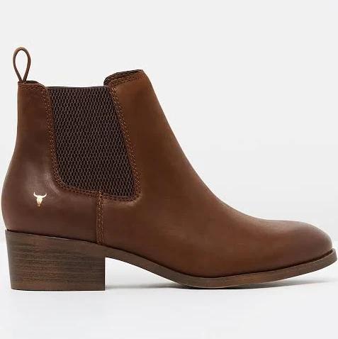 Windsor Smith Ravee Tan Heeled Chelsea Boot Tan 5