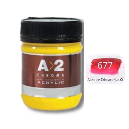 A_2 Student Acrylic 250 ml Jar - Alizarine Crimson