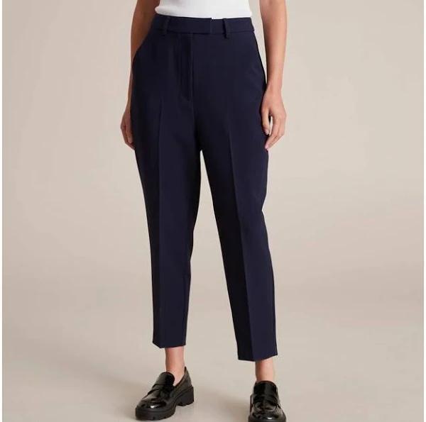 High Waist Slim Tapered Ankle Pants - Preview | Blue | Size 12