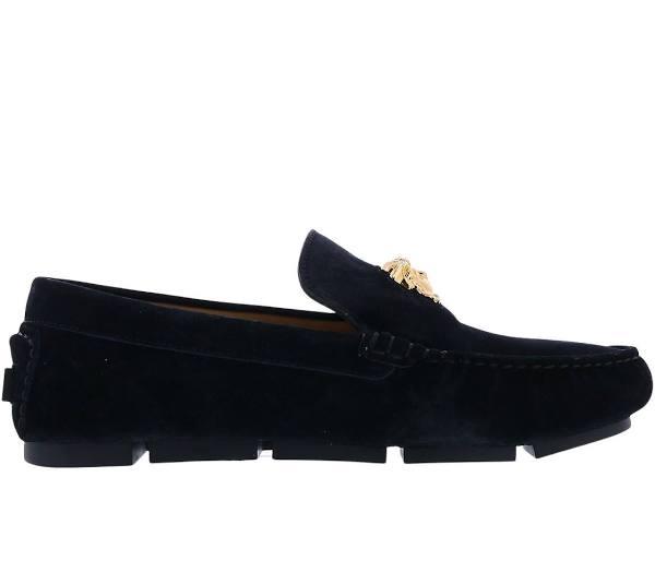 Versace Black 'La Medusa' Loafers