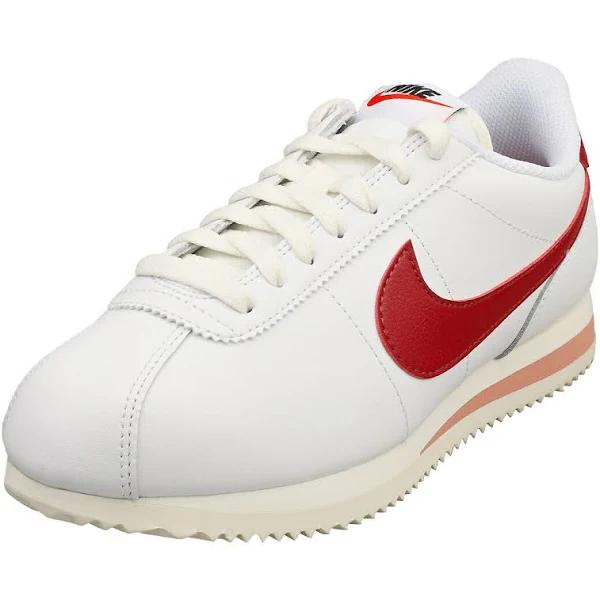 Nike Cortez Womens White Red Casual Trainers - 9 UK