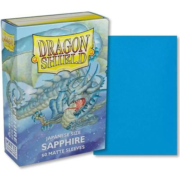 Dragon Shield Matte Japanese Size- Sapphire - 60 Sleeves