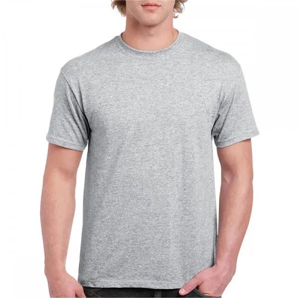 Gildan 5000 Heavy Cotton T-Shirt Sport Grey - Size: M Colour: Sport Gr