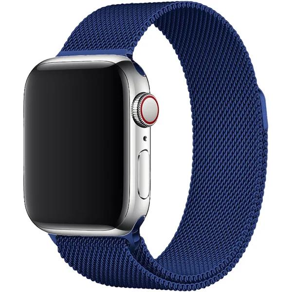 Apple Watch Stainless Steel Magnetic Milanese Loop Watch Band (38mm / 40mm / 41mm) Cobalt