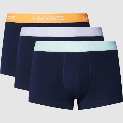 Lacoste - Men's White Trunks - Iconic Lifestyle Trunks 3-Pack - Size XL at The Iconic