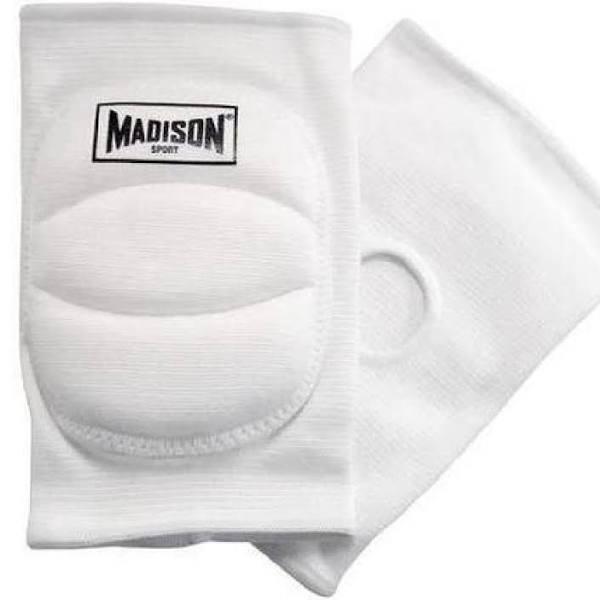 Madison Volleyball Knee Pads - White, Junior