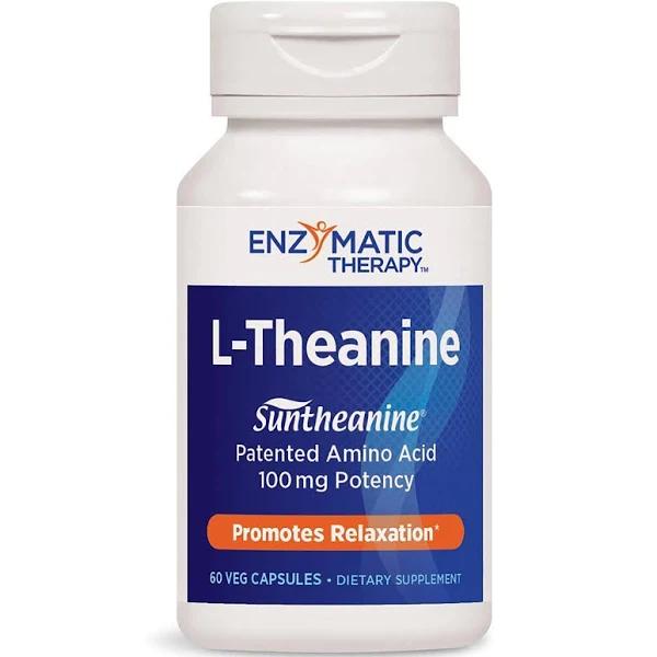 Enzymatic Therapy - L-Theanine - 60 Veg Capsules