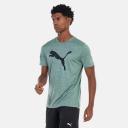 Puma Train Favourite Heather Cat Tee S / Eucalyptus Heather