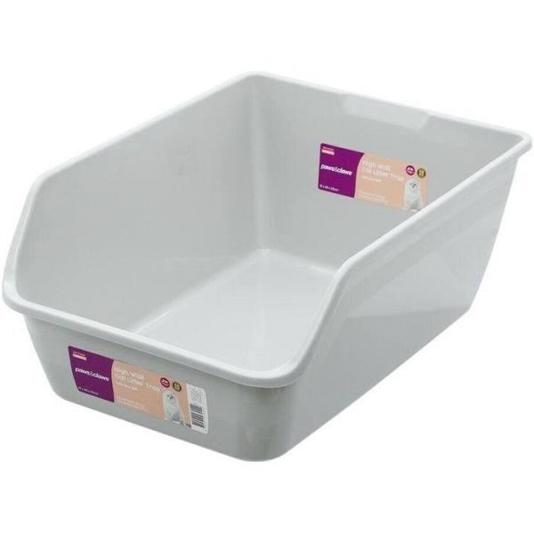 Deep Cat Litter Tray Large High Wall Pet Toilet Tray Raised Box Pan Kitty Indoor - Earn Everyday Rewards, Afterpay Available