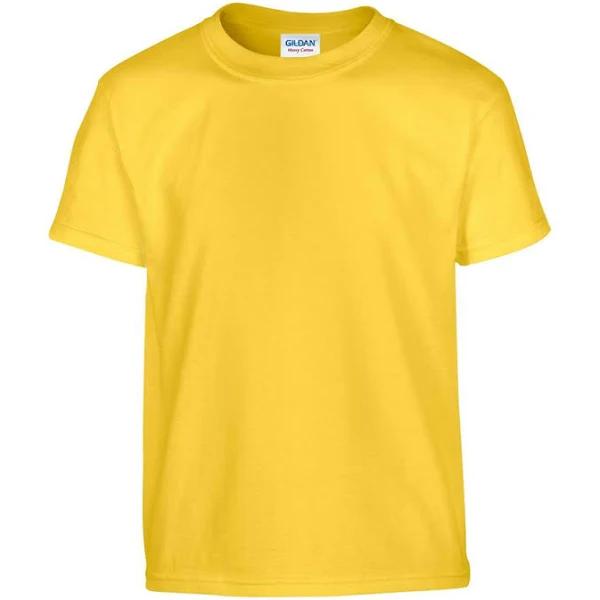 Gildan Childrens/Kids Plain Cotton Heavy T-Shirt (Daisy) (12-13 Years)