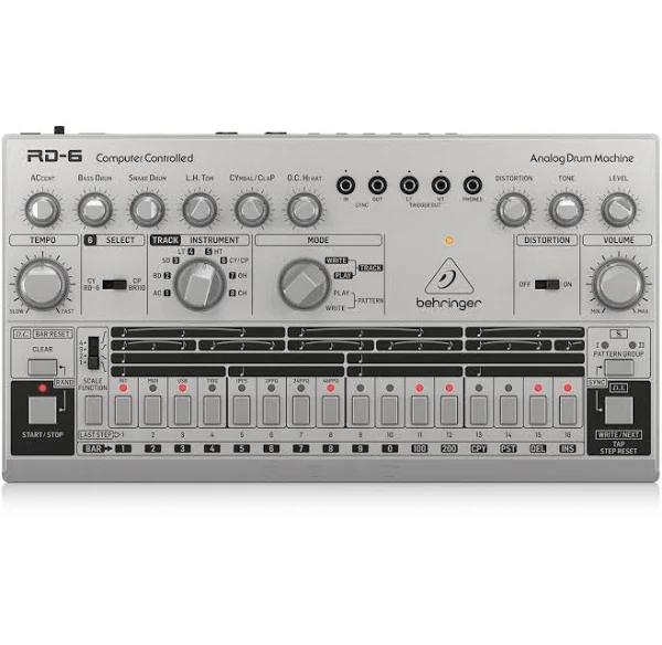 Behringer RD-6-SR Analog Drum Machine - Silver