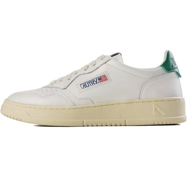 Autry Action Shoes Low Leather | White/Green | AULMLL20-WGN Colour: W