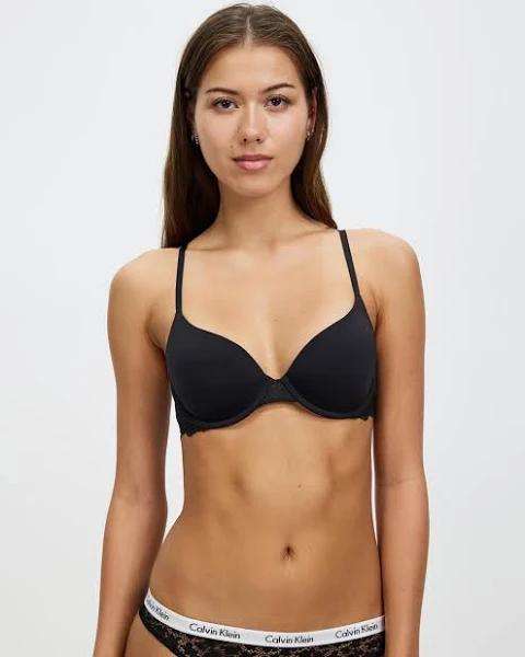 Calvin Klein Geo Lace Lightly Lined Demi in Black 12 D