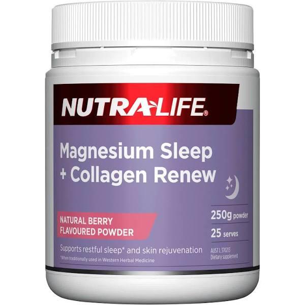 Nutra-Life Magnesium Sleep + Collagen Renew 250g